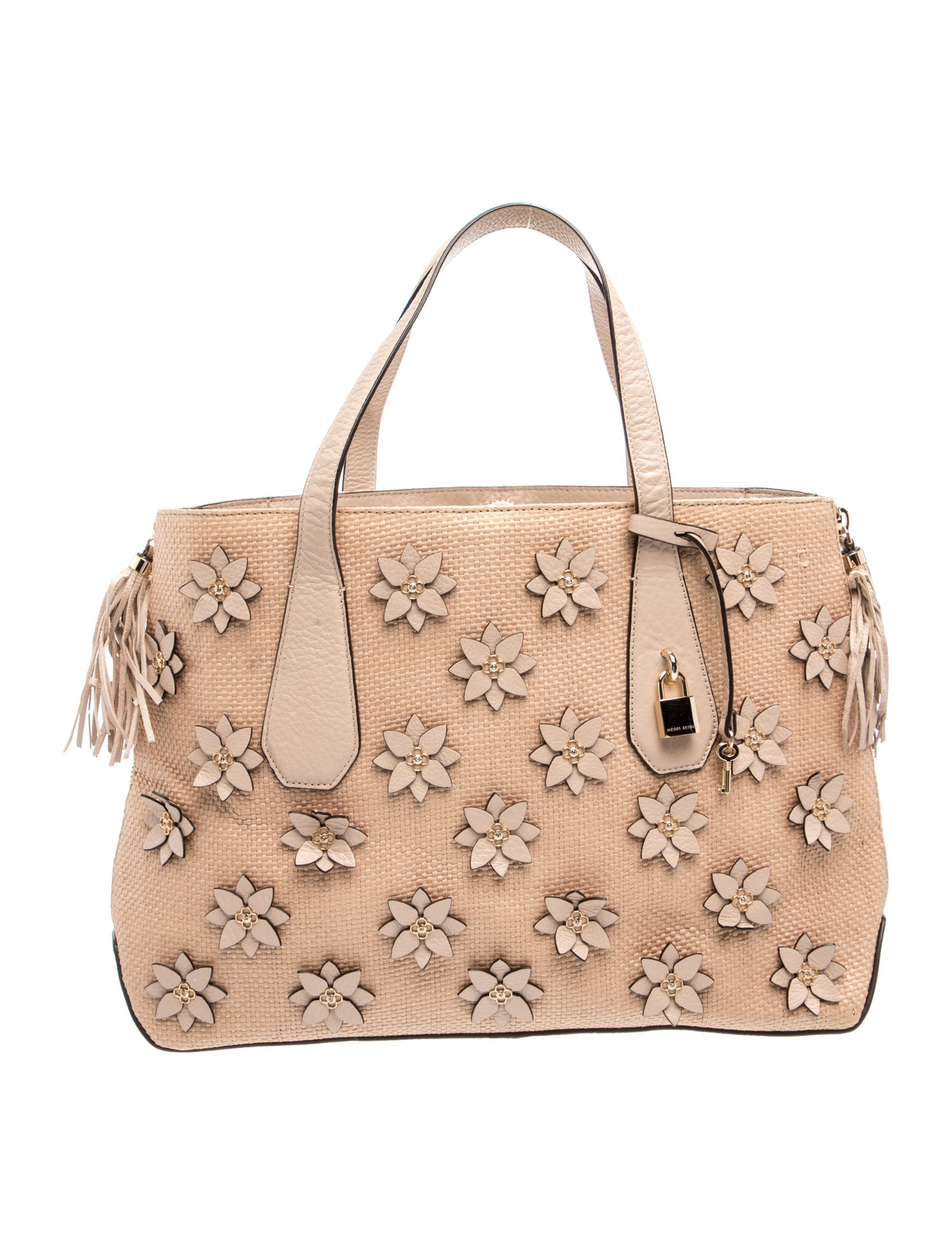 Henri Bendel Straw Top Handle Bag