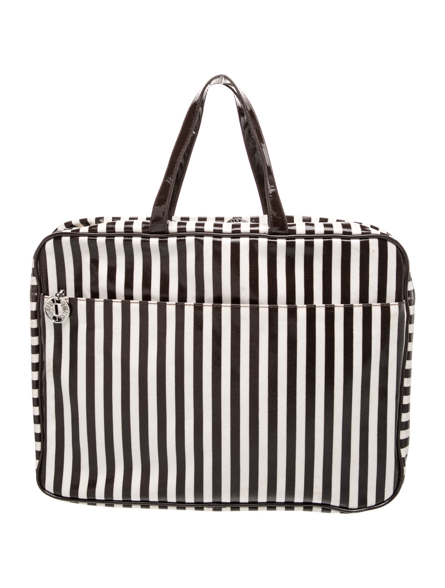 Henri Bendel Striped Dual Toned Briefcase