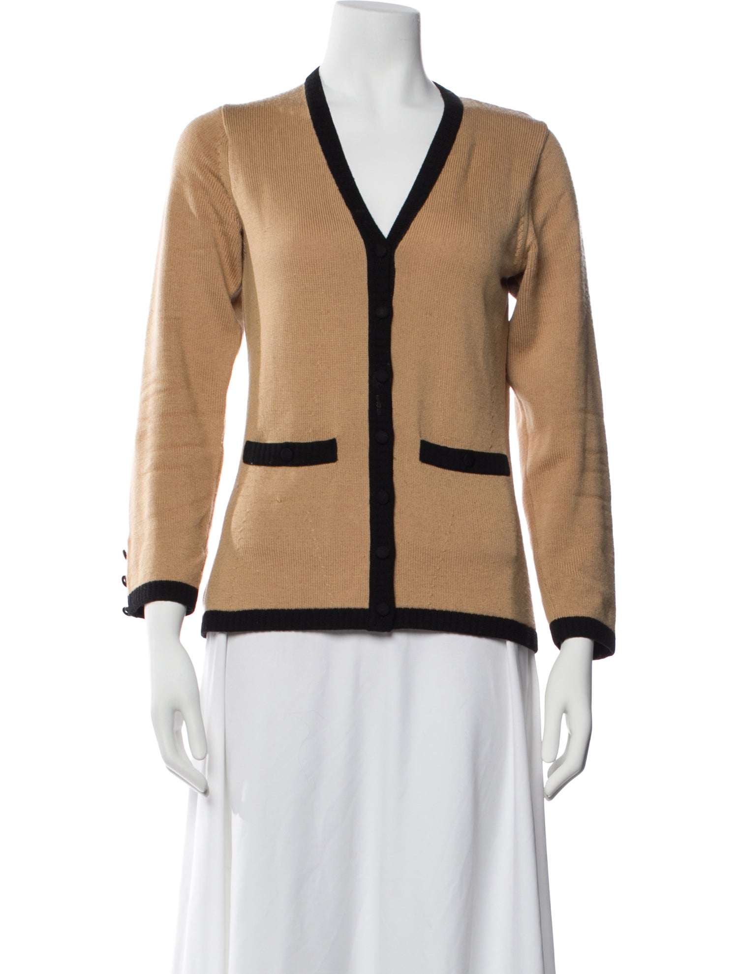 Henri Bendel Merino Wool V-Neck Sweater