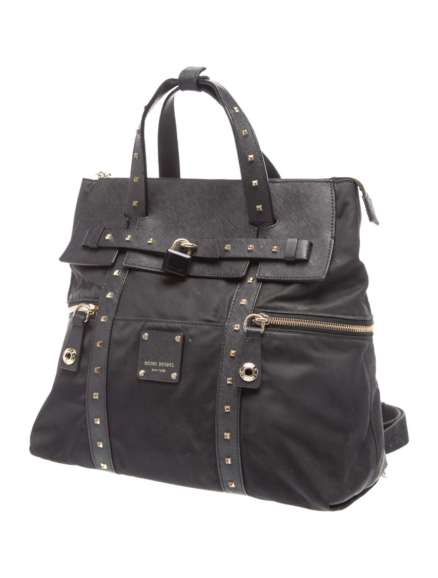 Henri Bendel Canvas Top Handle Bag