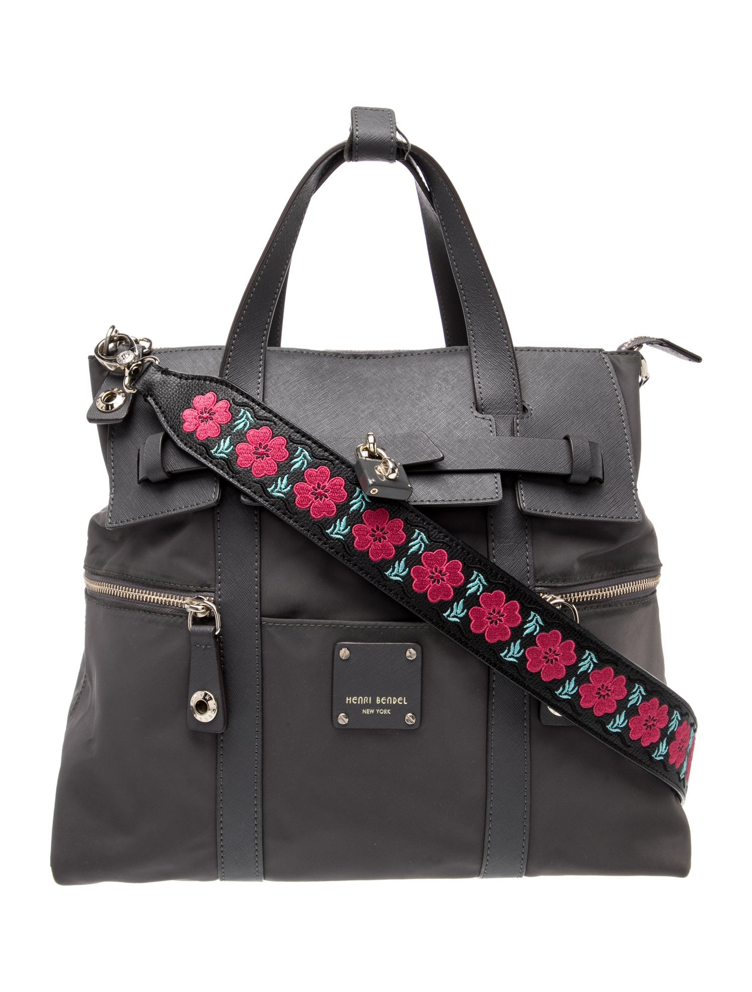 Henri Bendel Nylon Top Handle Bag