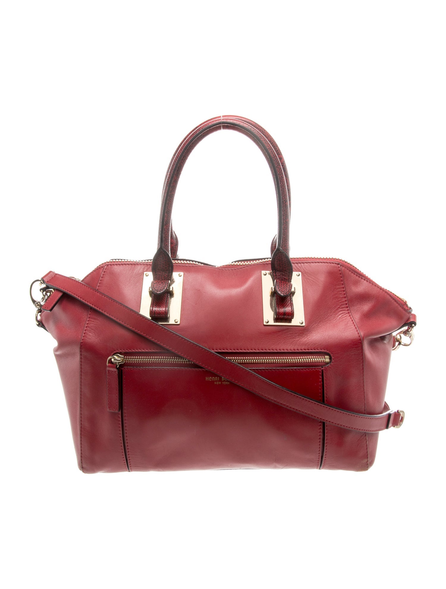 Henri Bendel Leather Top Handle Bag