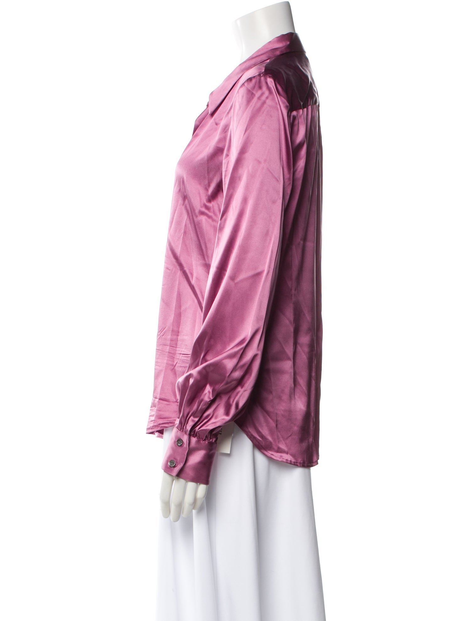 Henri Bendel Silk Long Sleeve Blouse