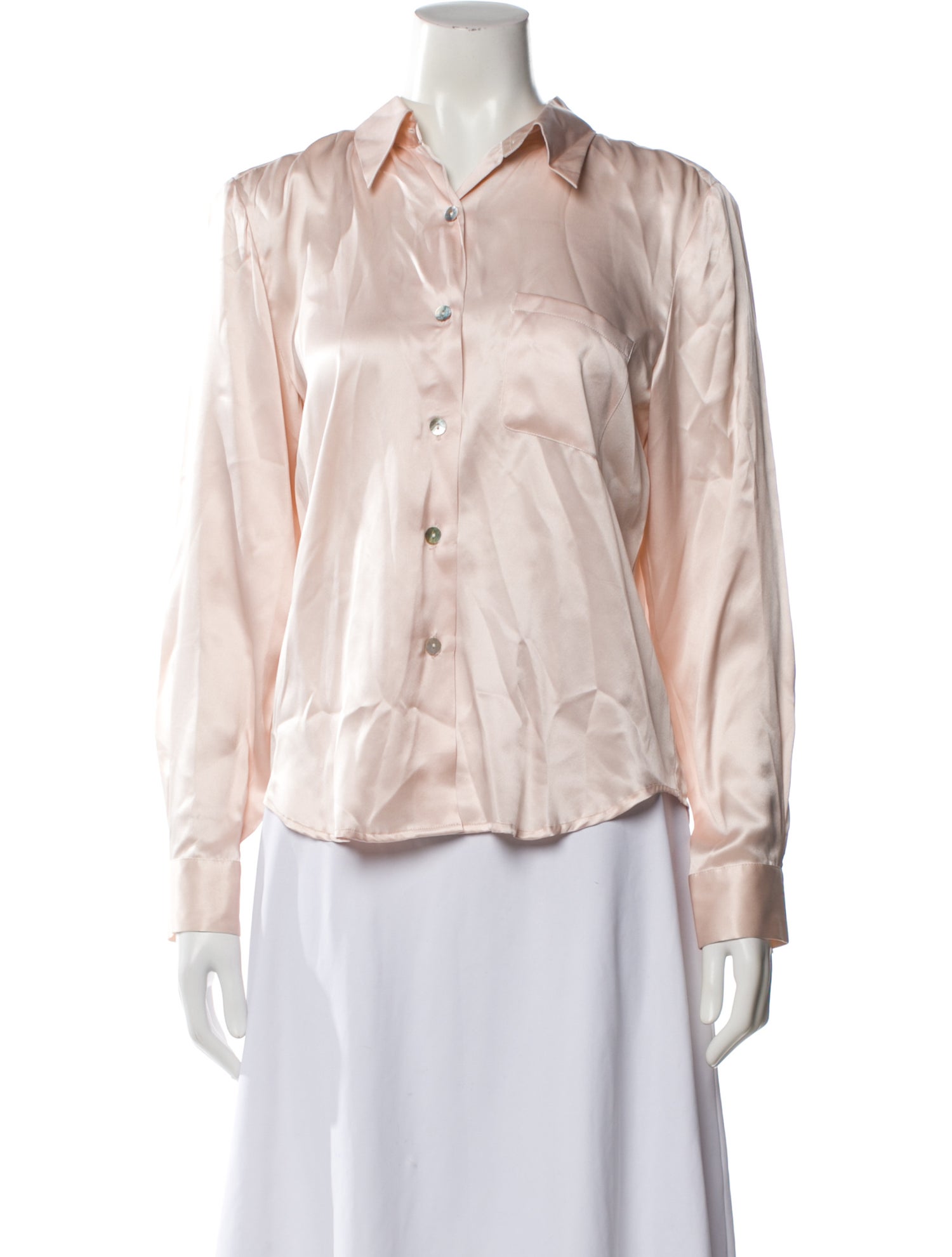 Henri Bendel Silk Long Sleeve Blouse