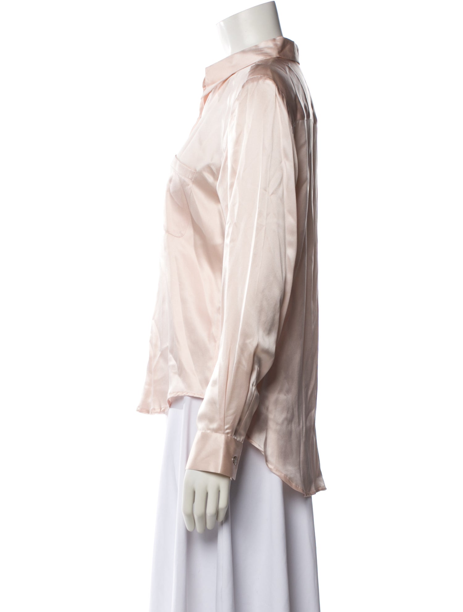 Henri Bendel Silk Long Sleeve Blouse