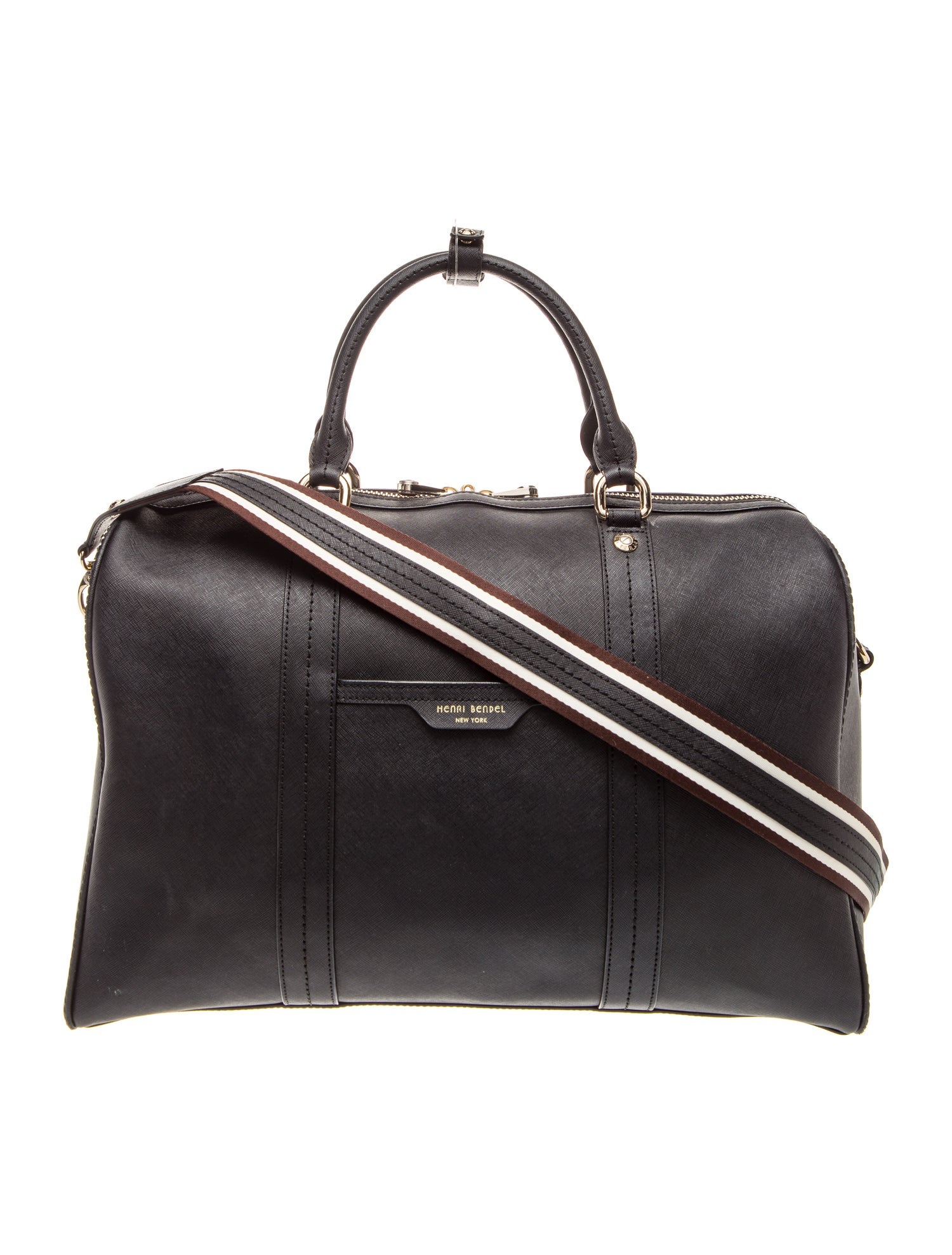 Henri Bendel Saffiano Leather Weekender Bag