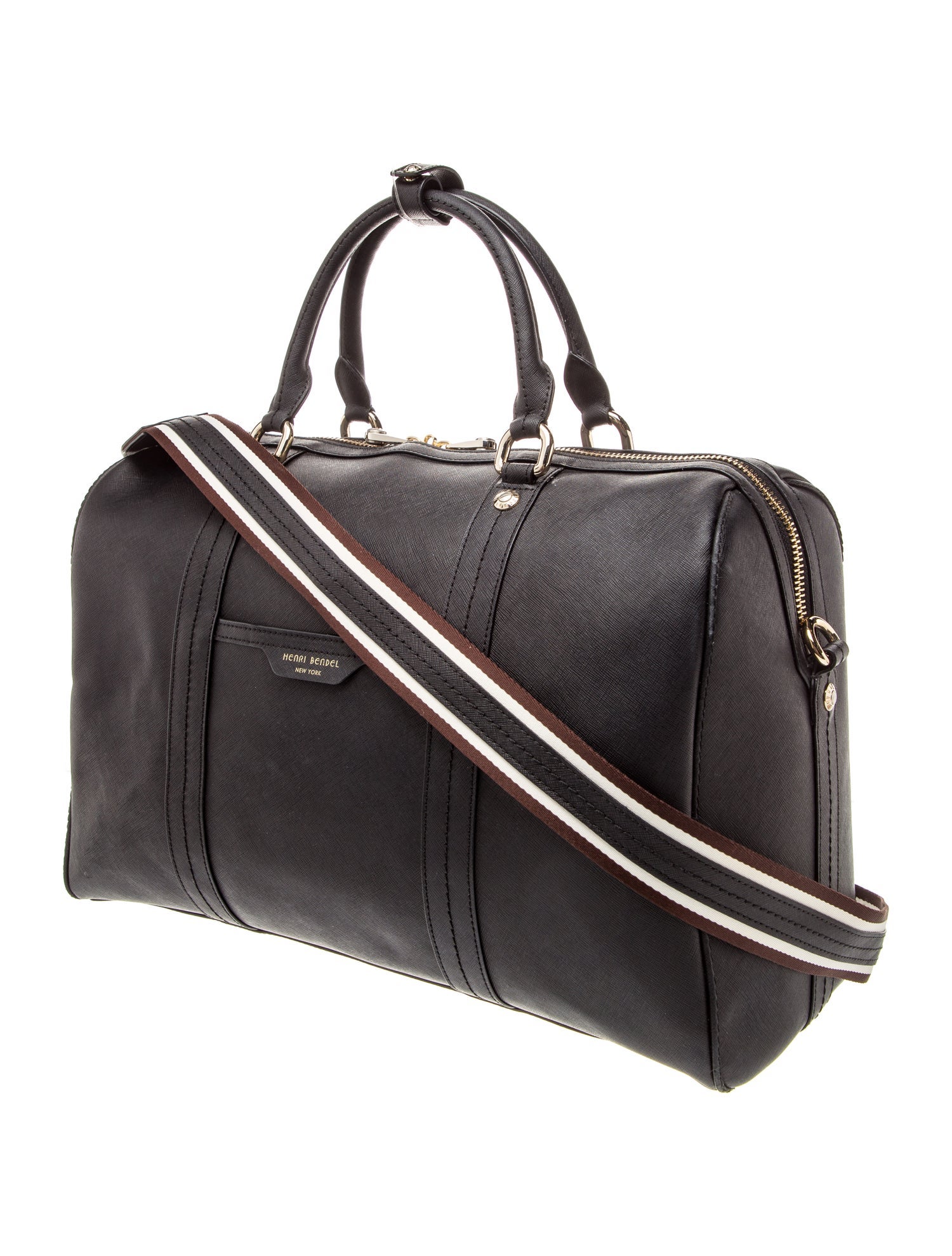Henri Bendel Saffiano Leather Weekender Bag