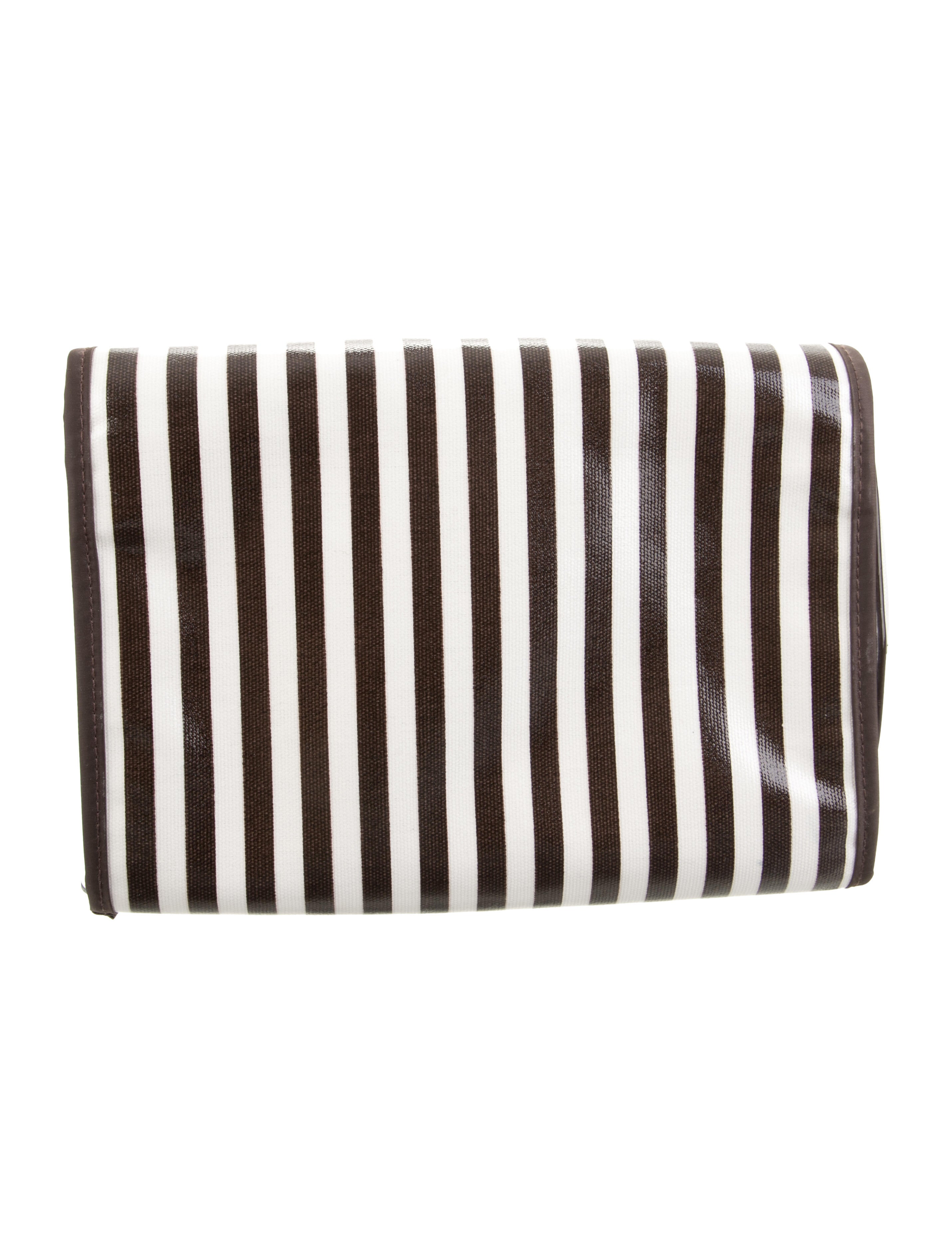 Henri Bendel Striped Cosmetic Bag