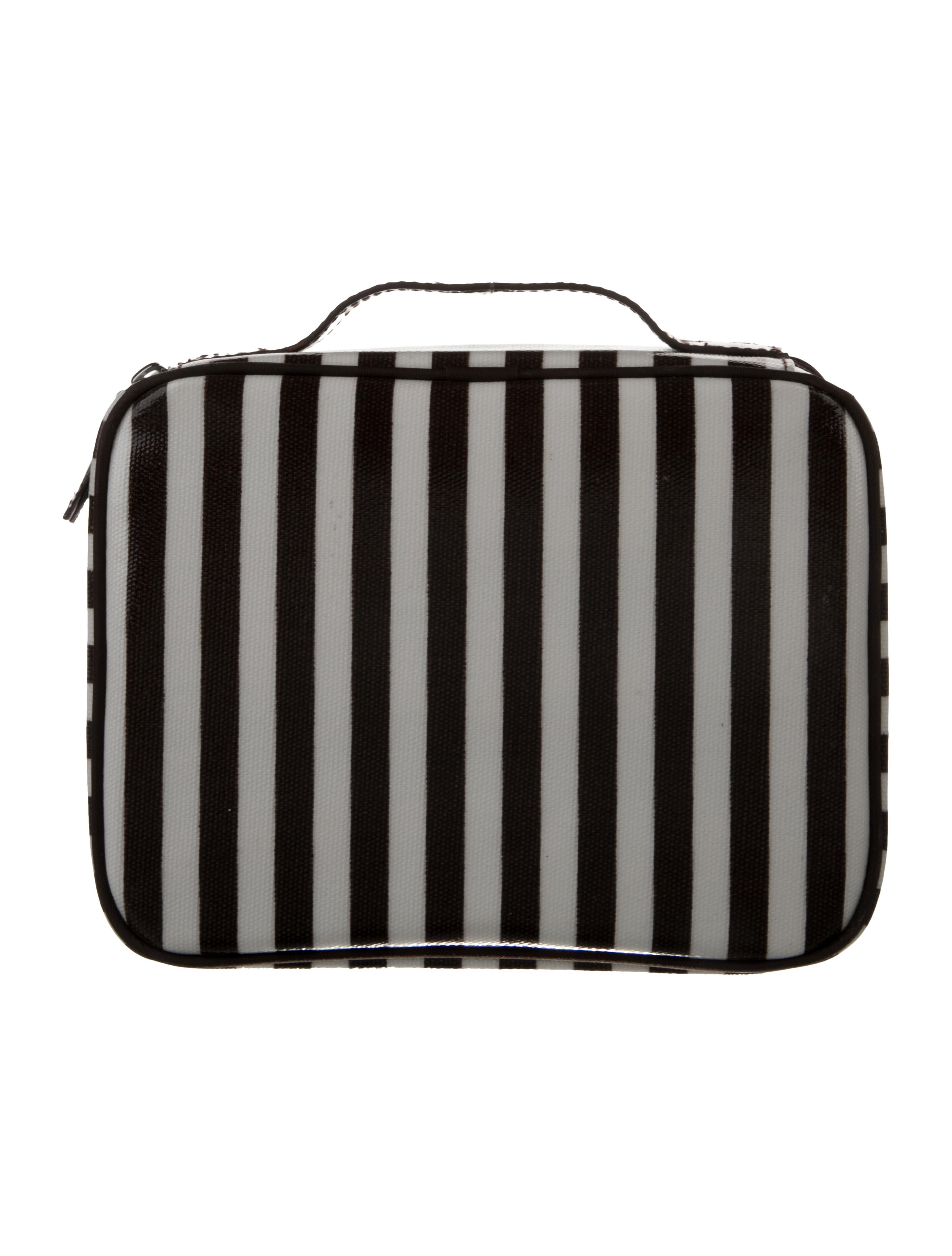 Henri Bendel Striped Cosmetic Bag