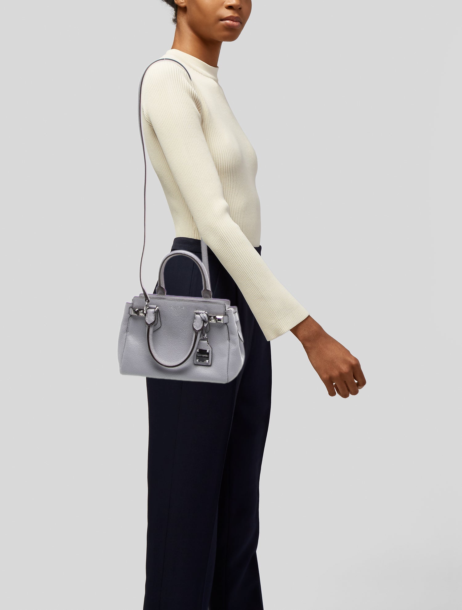 Henri Bendel Leather Top Handle Bag