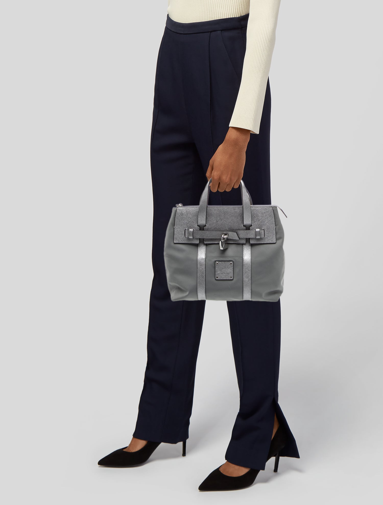 Henri Bendel Nylon Top Handle Bag