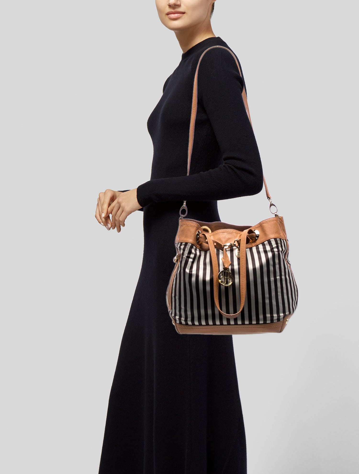 Henri Bendel Canvas Bucket Bag