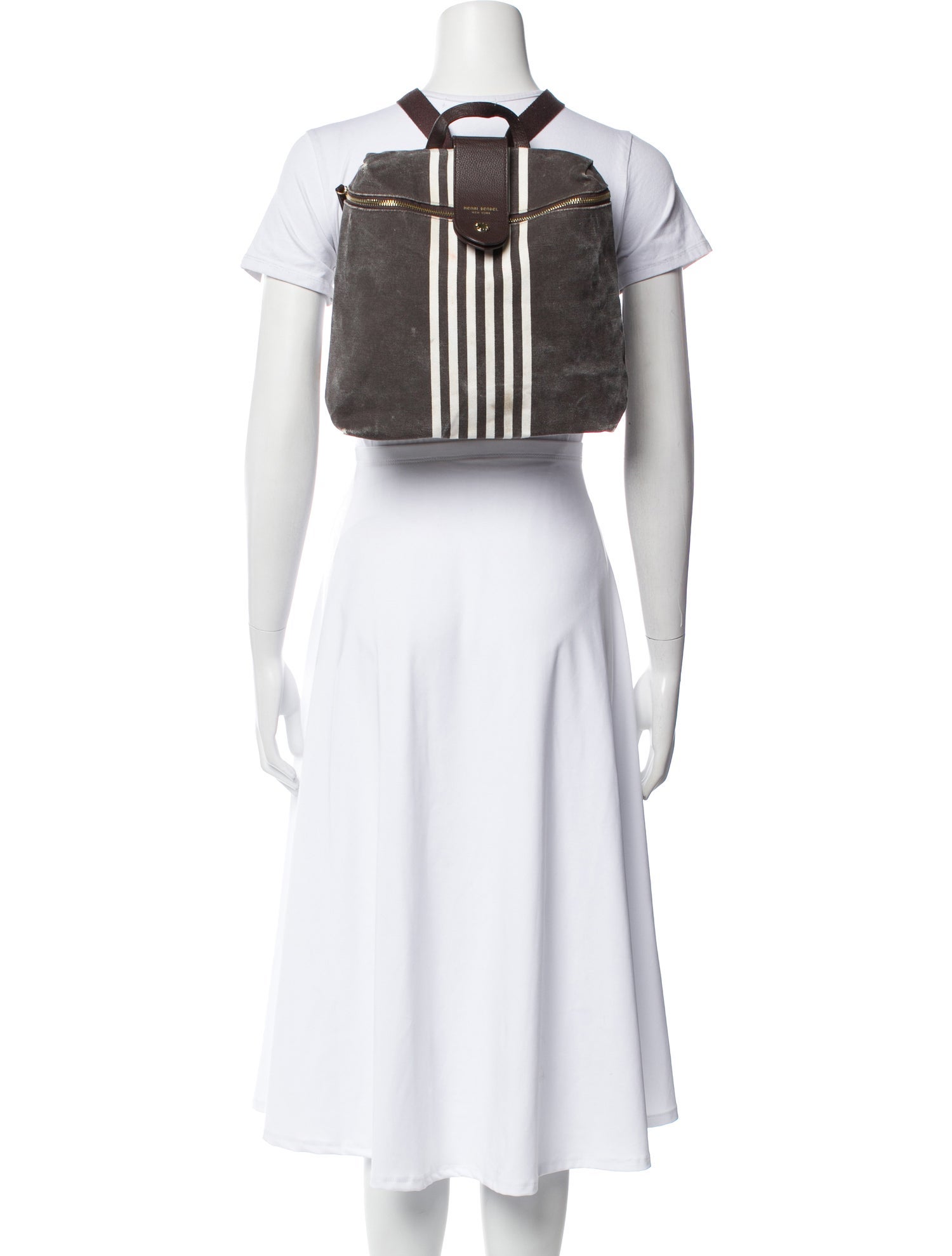 Henri Bendel Canvas Bucket Bag