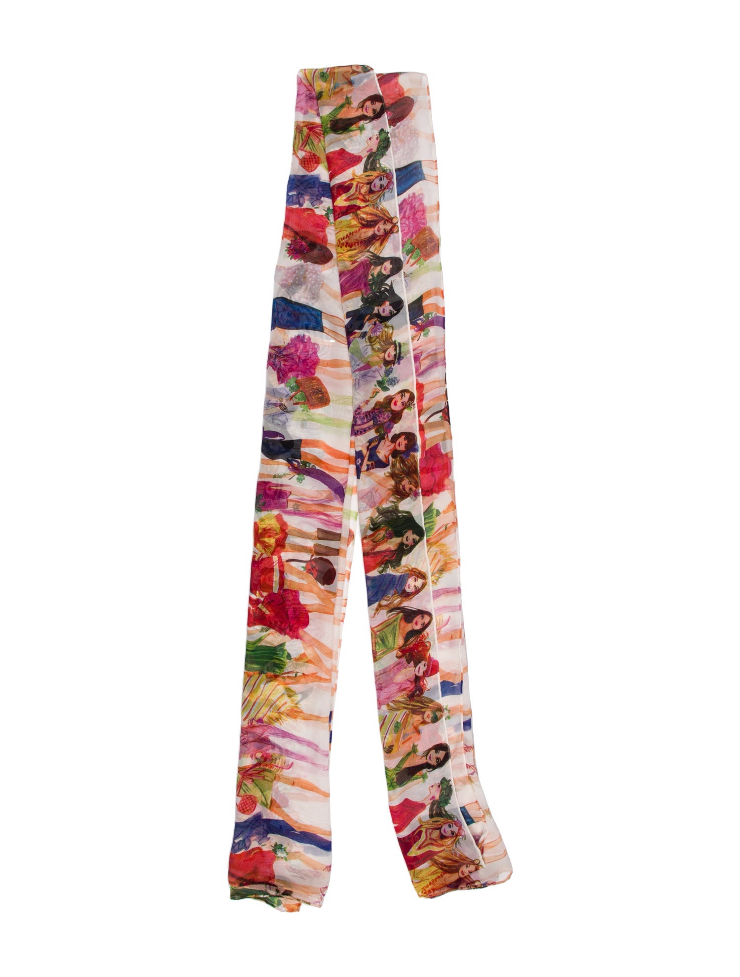 Henri Bendel Silk Printed Scarf