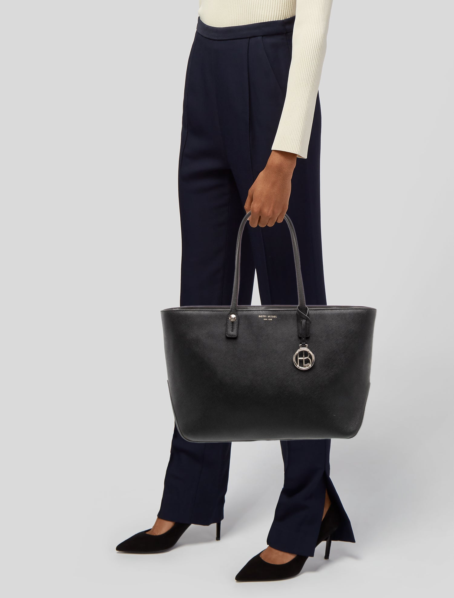 Henri Bendel Saffiano Leather Tote