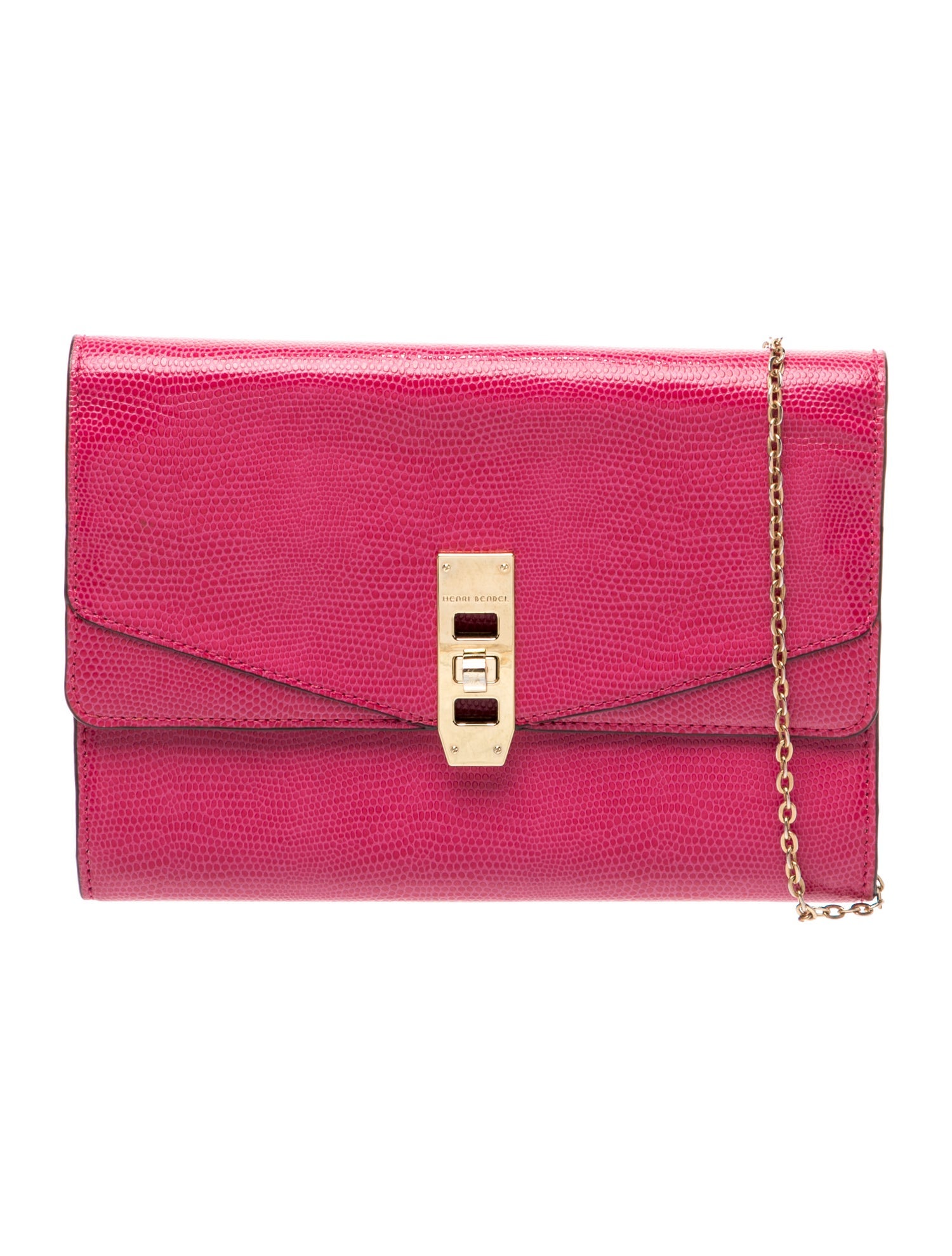 Henri Bendel Embossed Leather Shoulder Bag