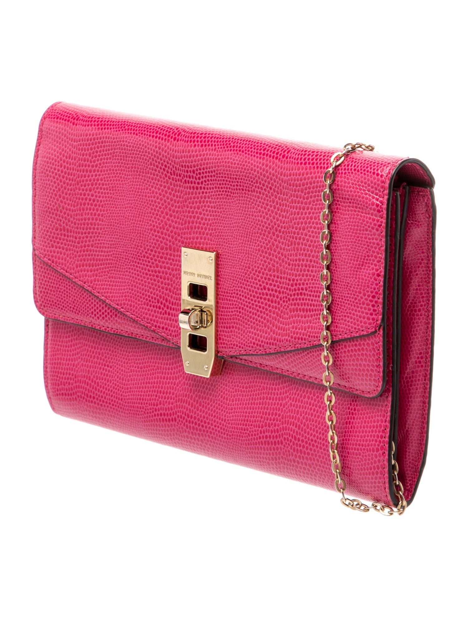 Henri Bendel Embossed Leather Shoulder Bag