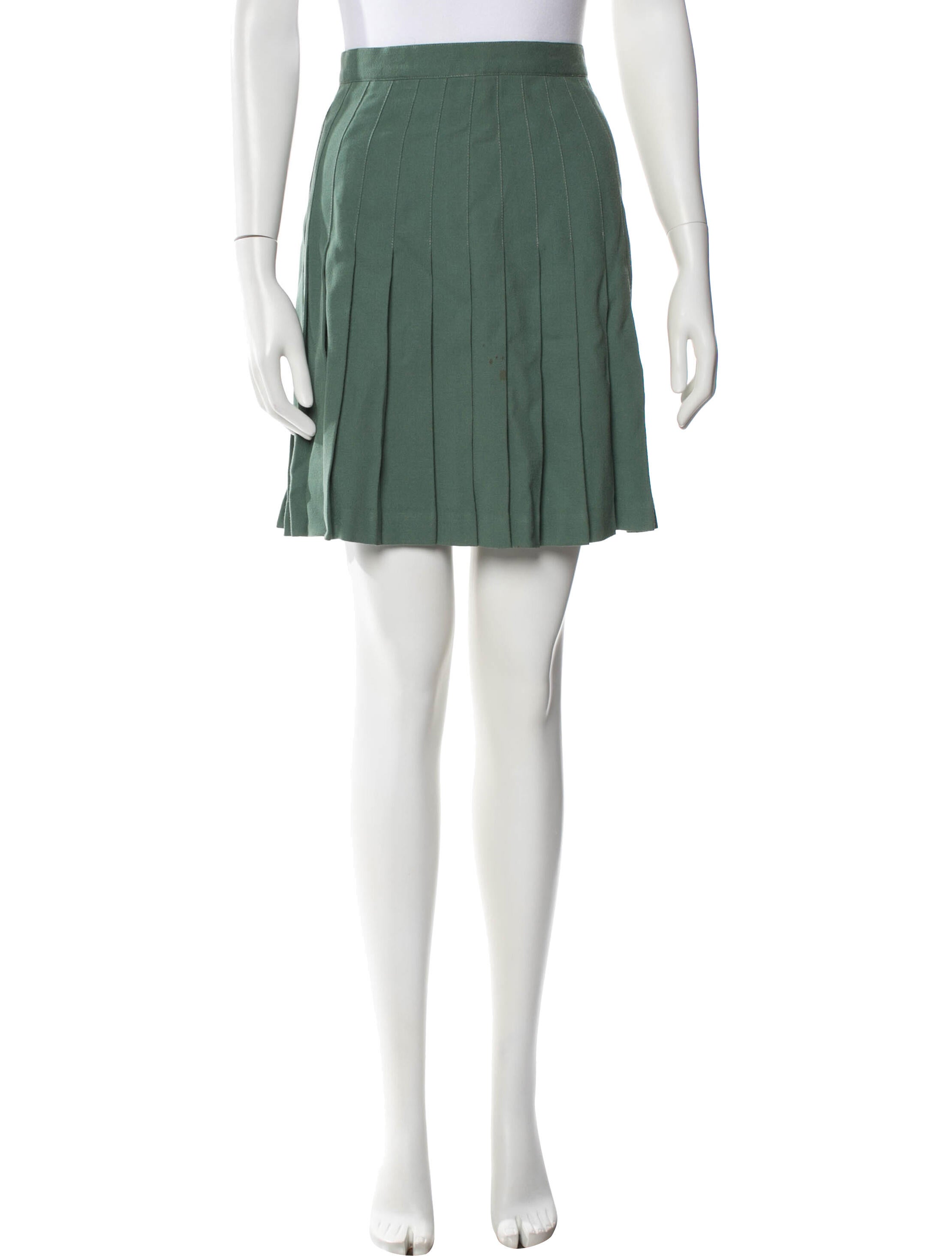 Henri Bendel Wool Knee-Length Skirt