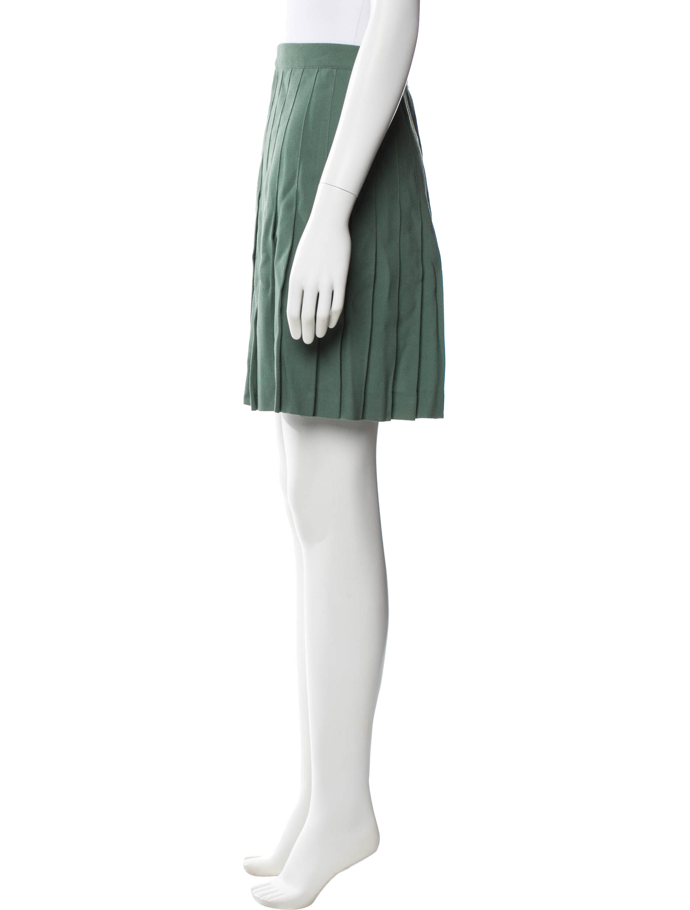 Henri Bendel Wool Knee-Length Skirt