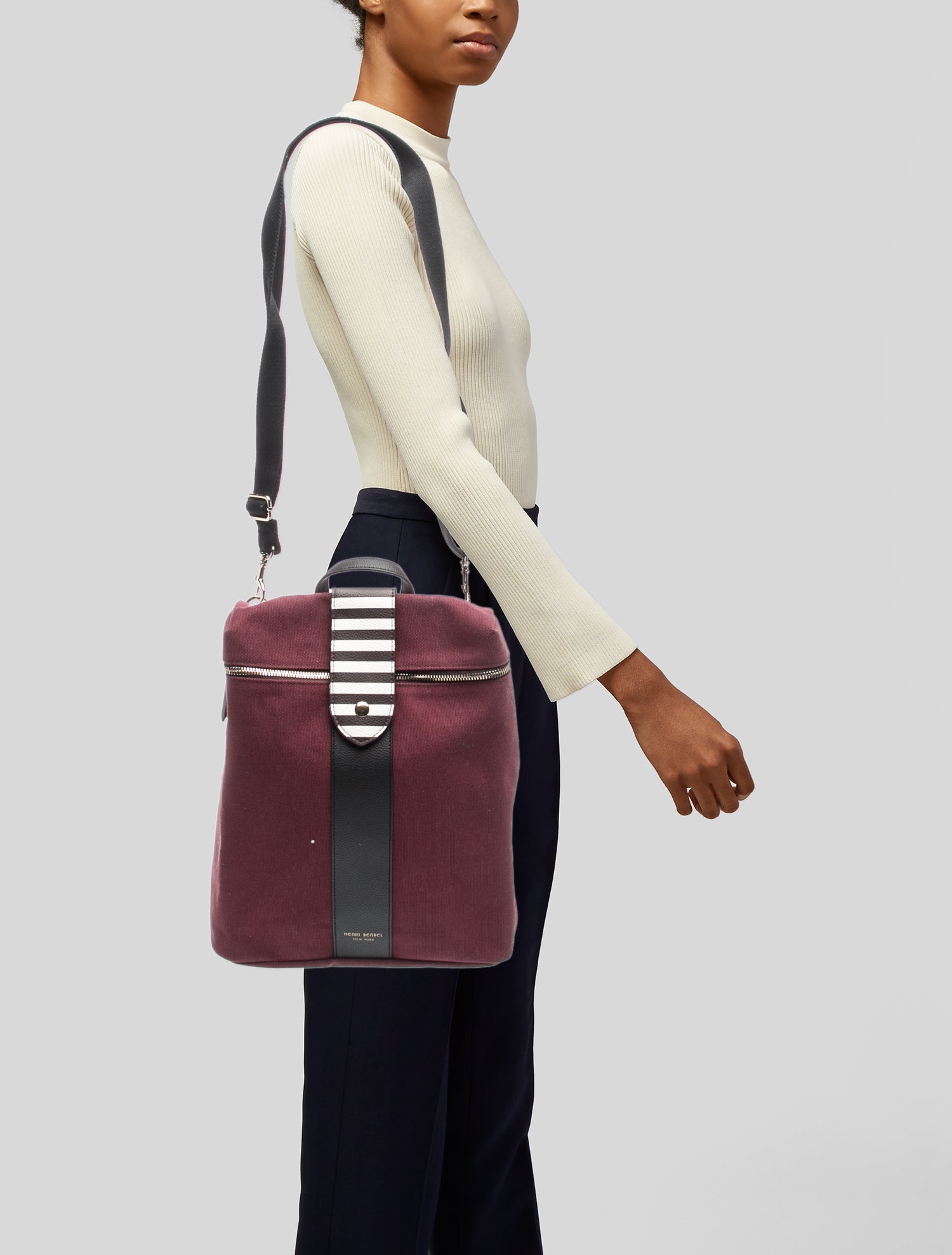 Henri Bendel Canvas Messenger Bag
