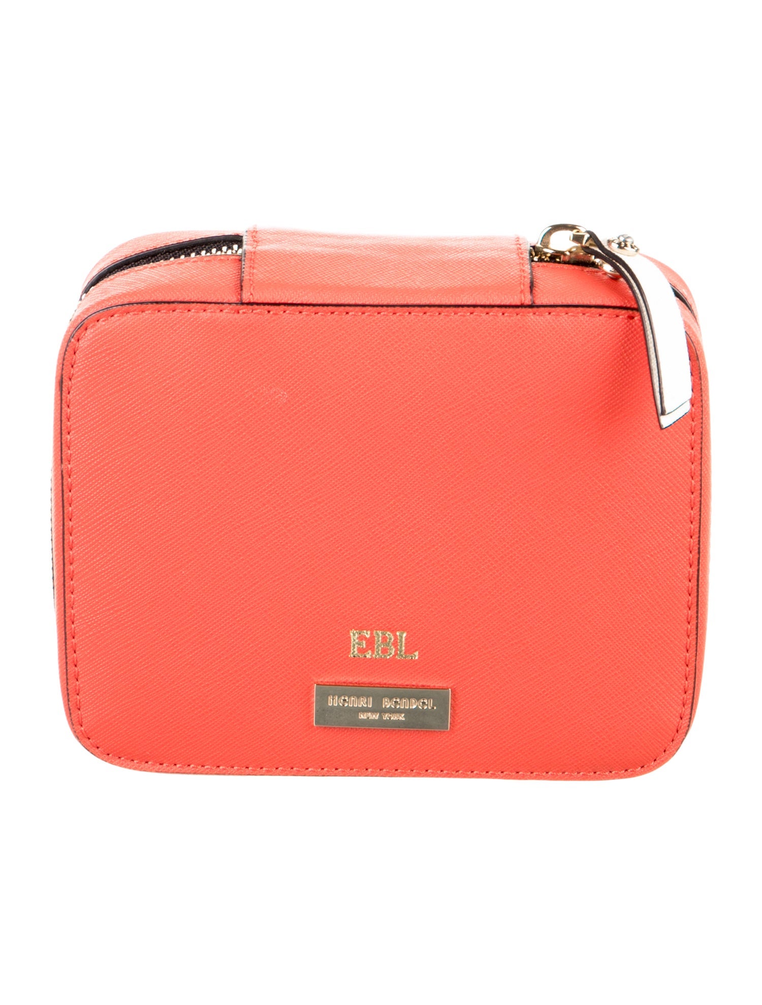 Henri Bendel Saffiano Leather Cosmetic Bag