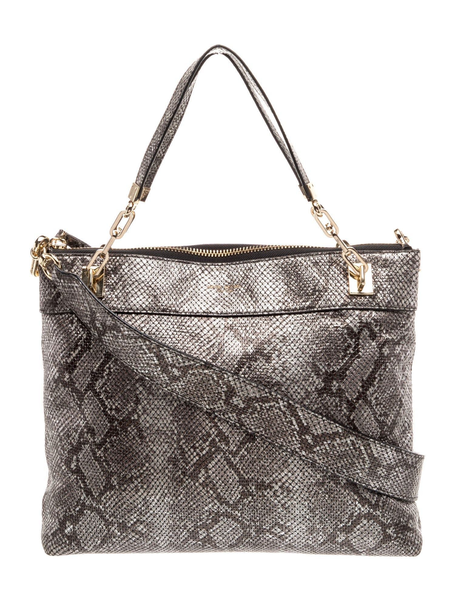 Henri Bendel Embossed Leather Shoulder Bag