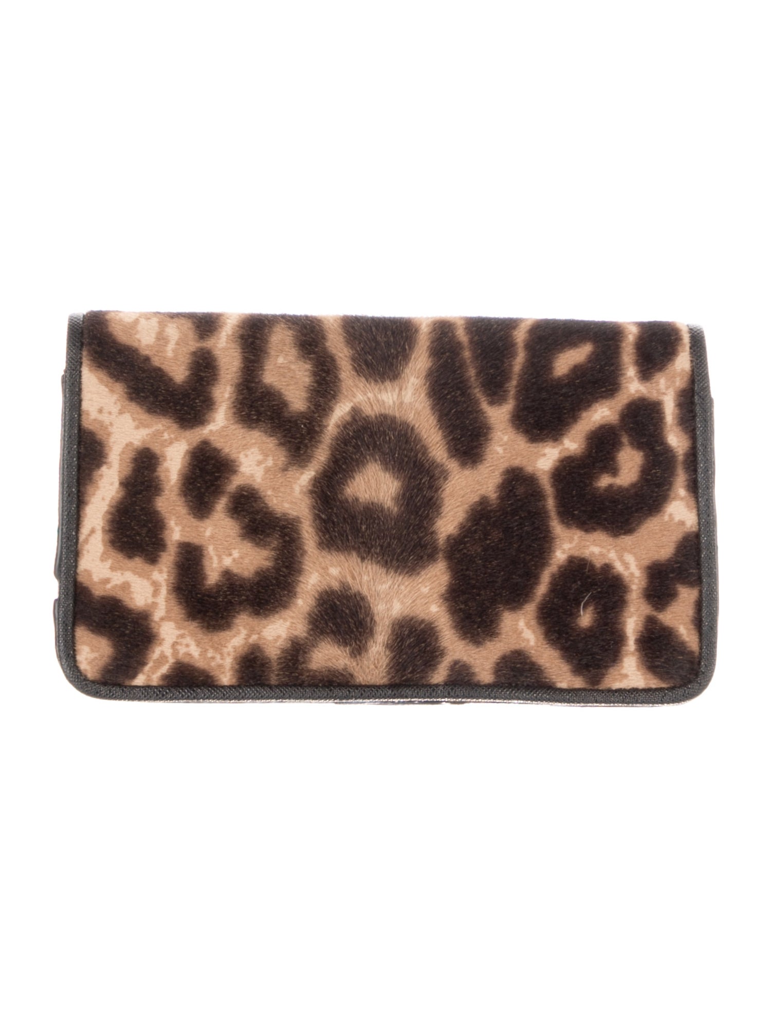 Henri Bendel Ponyhair Animal Print Wallet