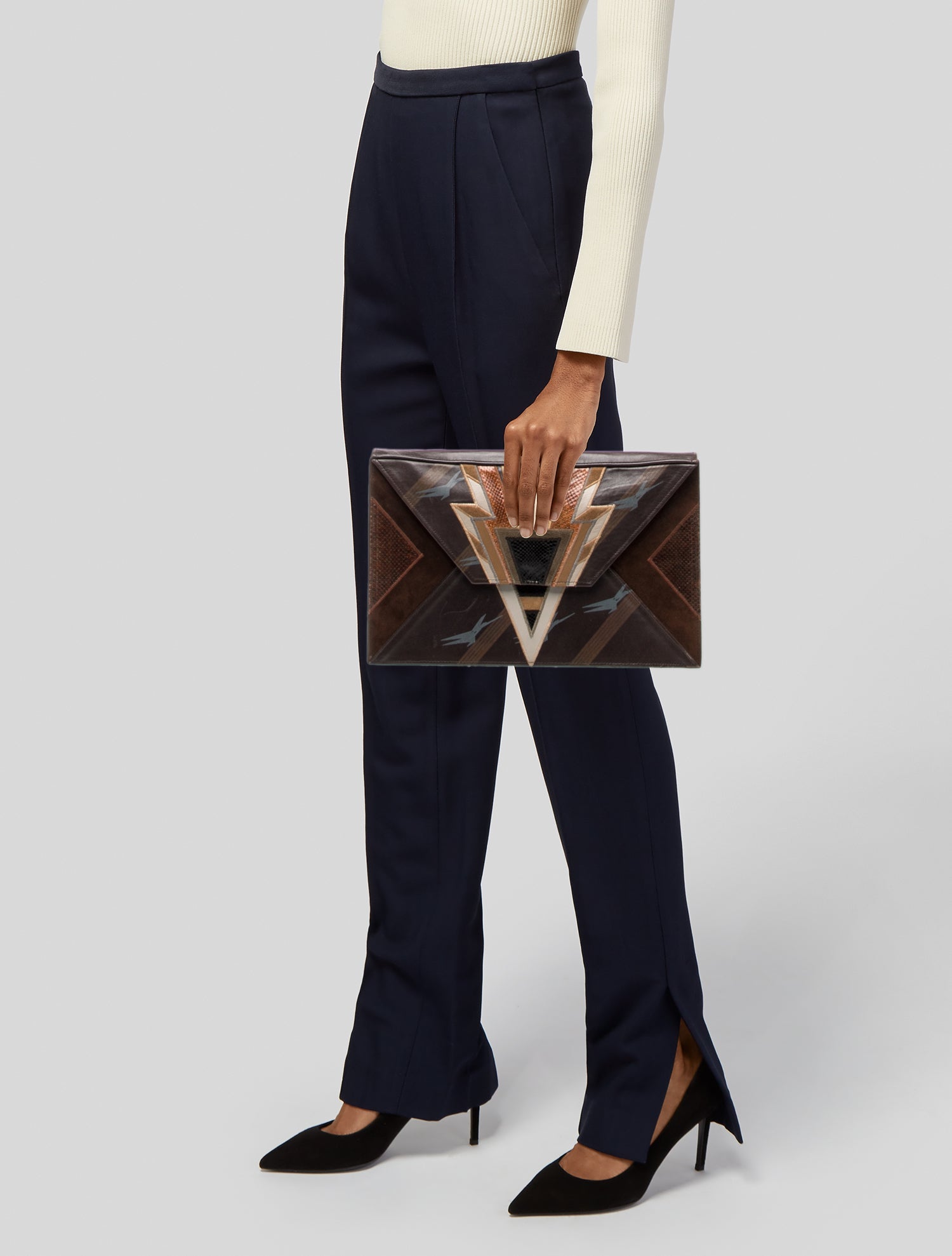 Henri Bendel Leather Clutch