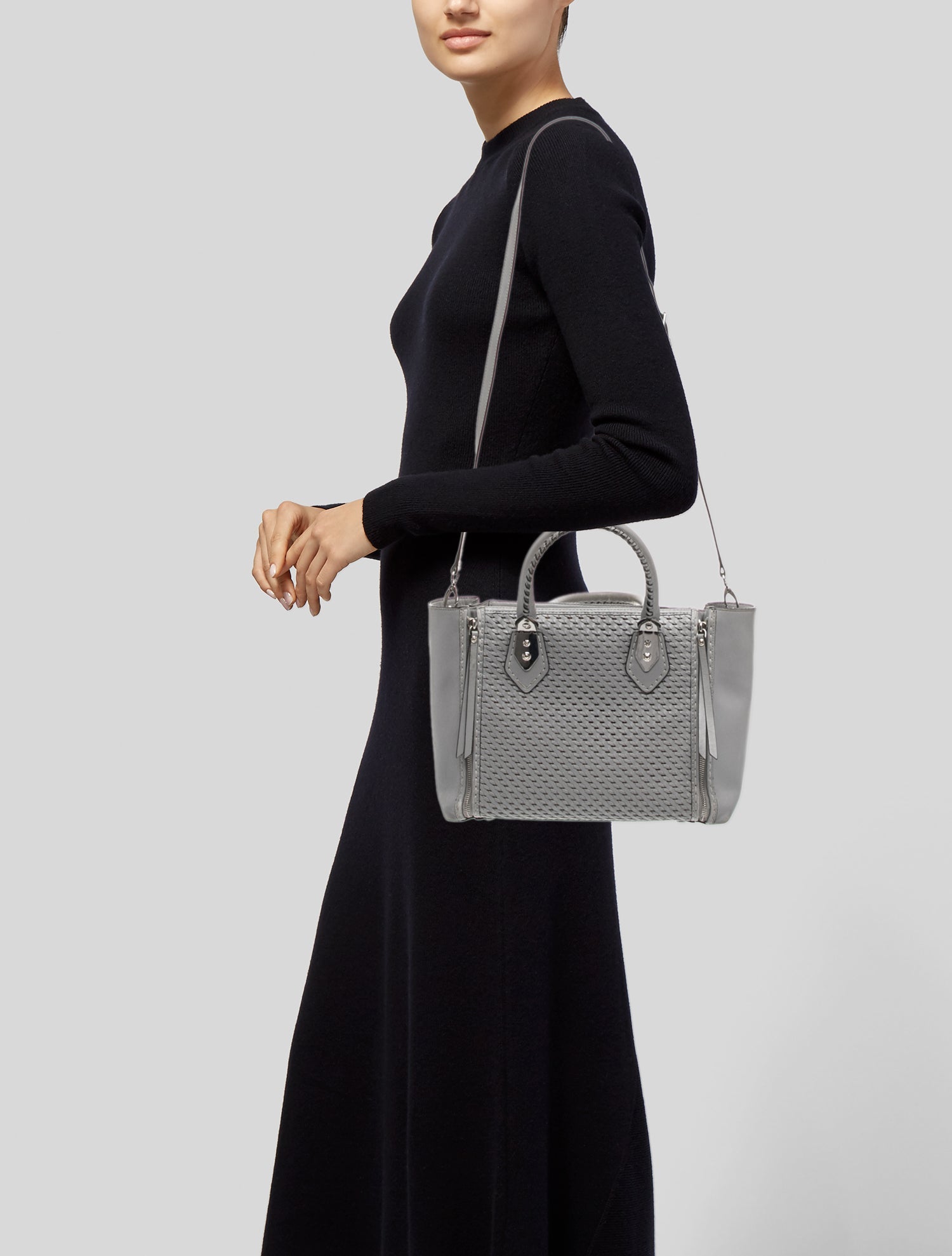 Henri Bendel Leather Top Handle Bag