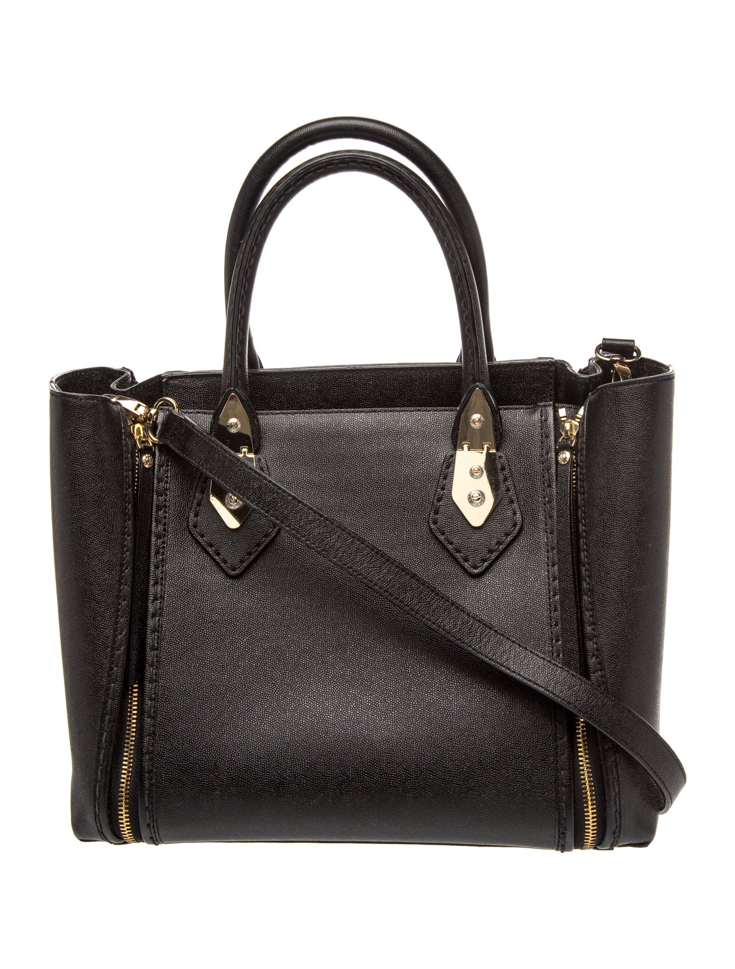 Henri Bendel Leather Top Handle Bag