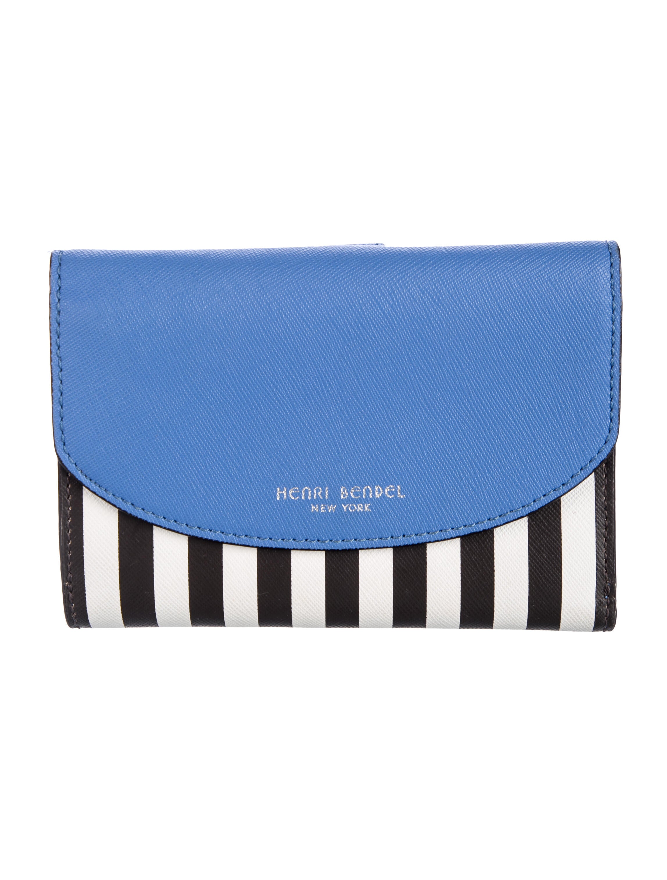 Henri Bendel Saffiano Leather Printed Compact Wallet