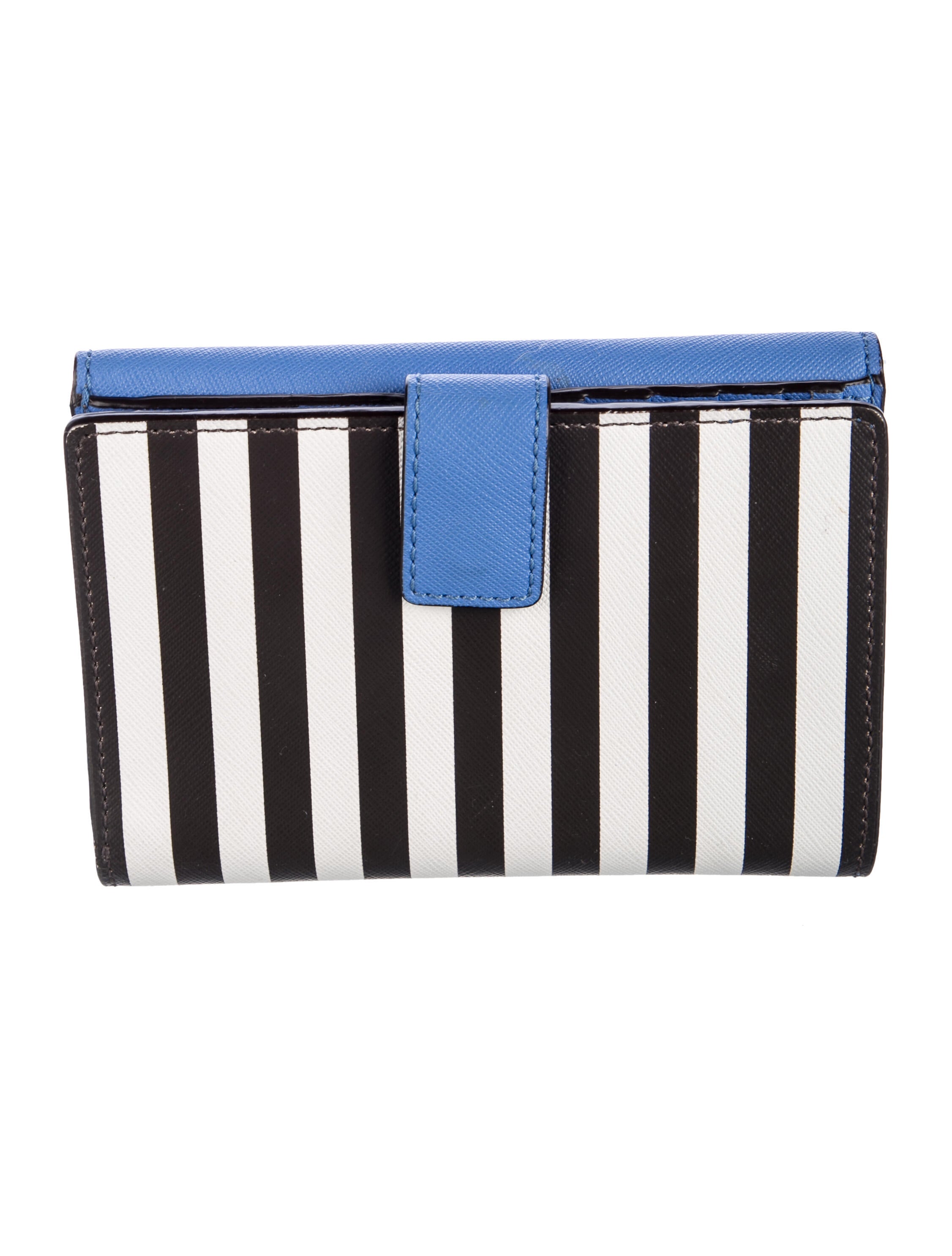 Henri Bendel Saffiano Leather Printed Compact Wallet