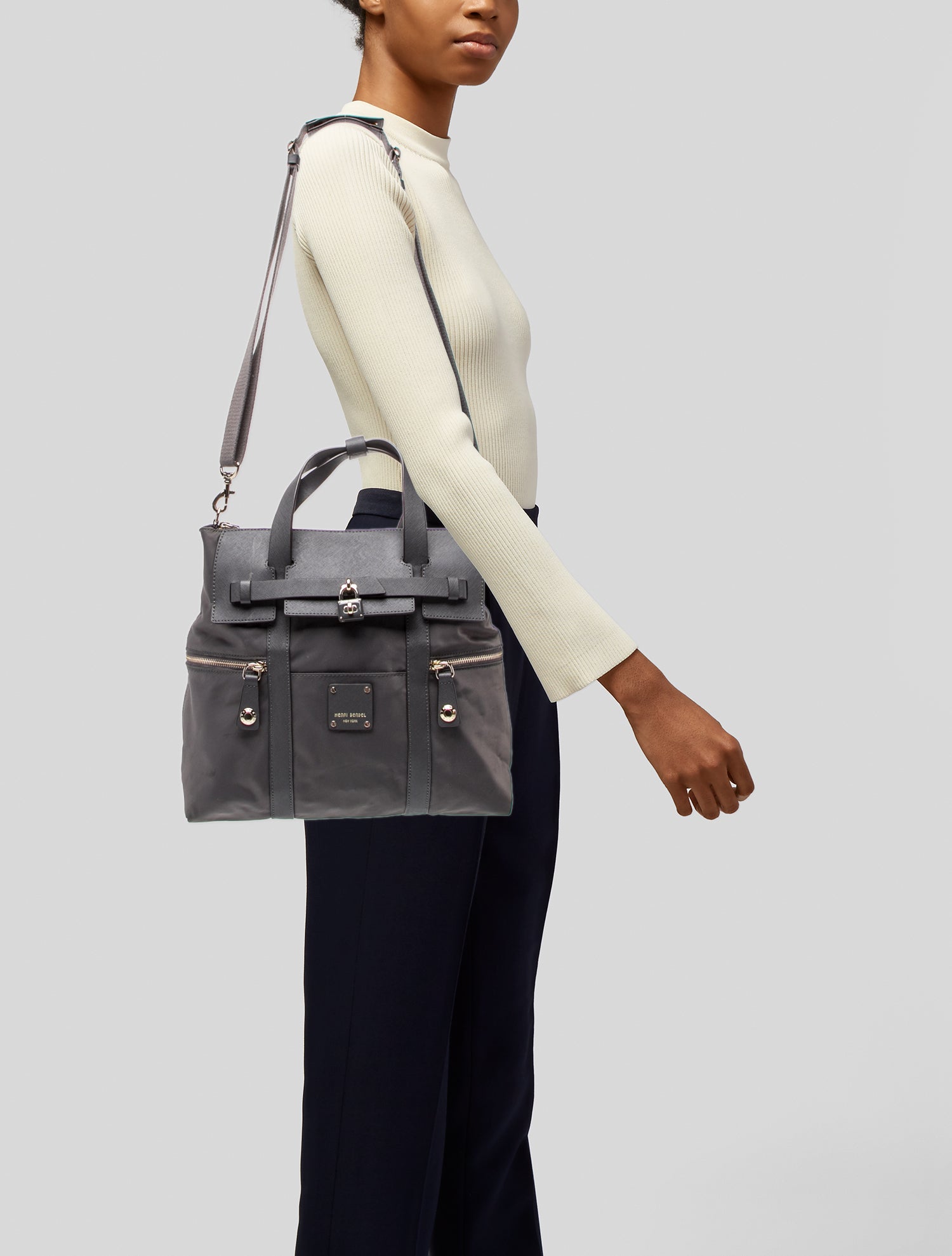 Henri Bendel Nylon Messenger Bag