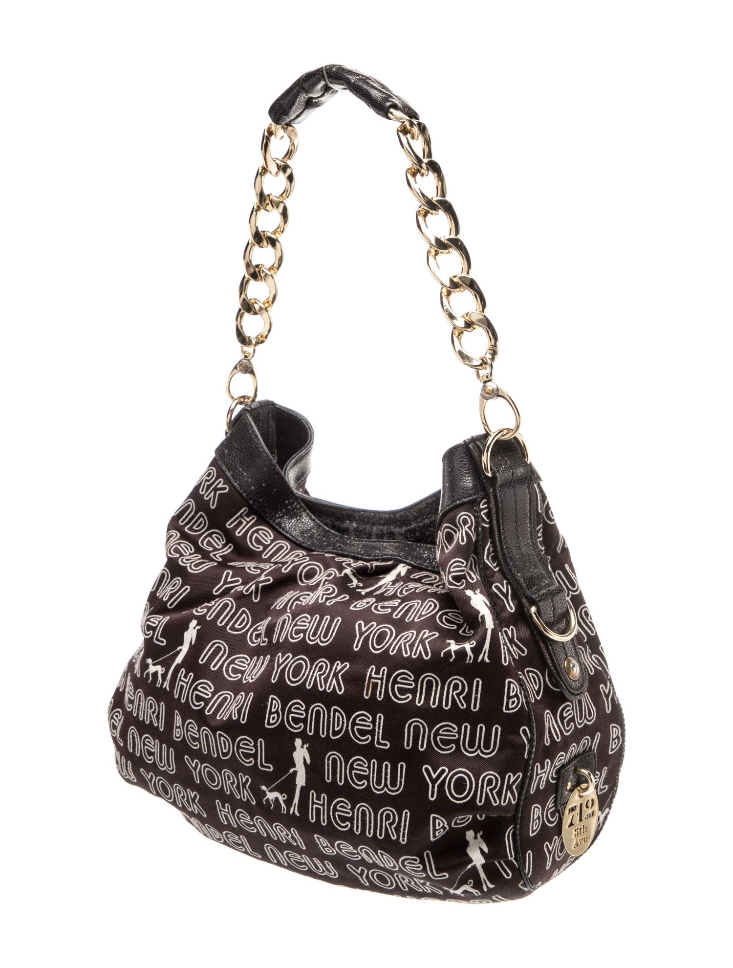 Henri Bendel Leather Hobo