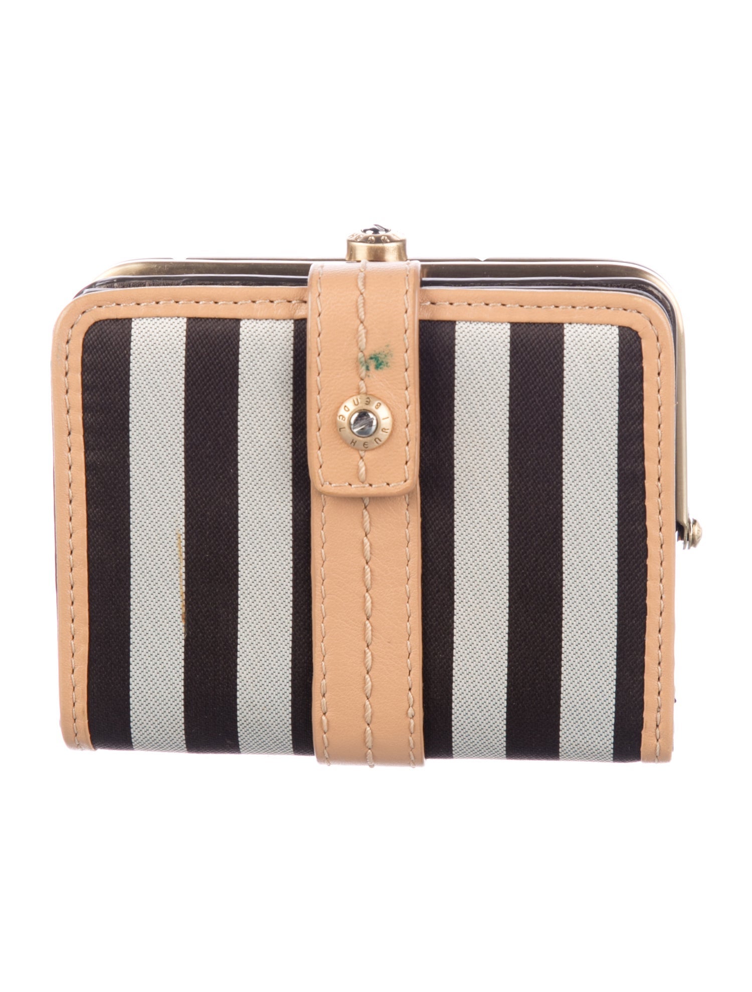 ヘンリベンデル　ジュエリーボックス Henri Bendel Striped Lacquer Jewelry Box - Brown Decorative