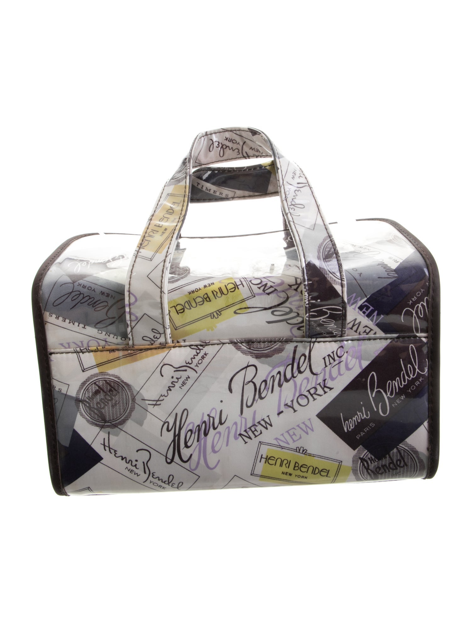 Henri Bendel Pattern Print PVC Cosmetic Bag