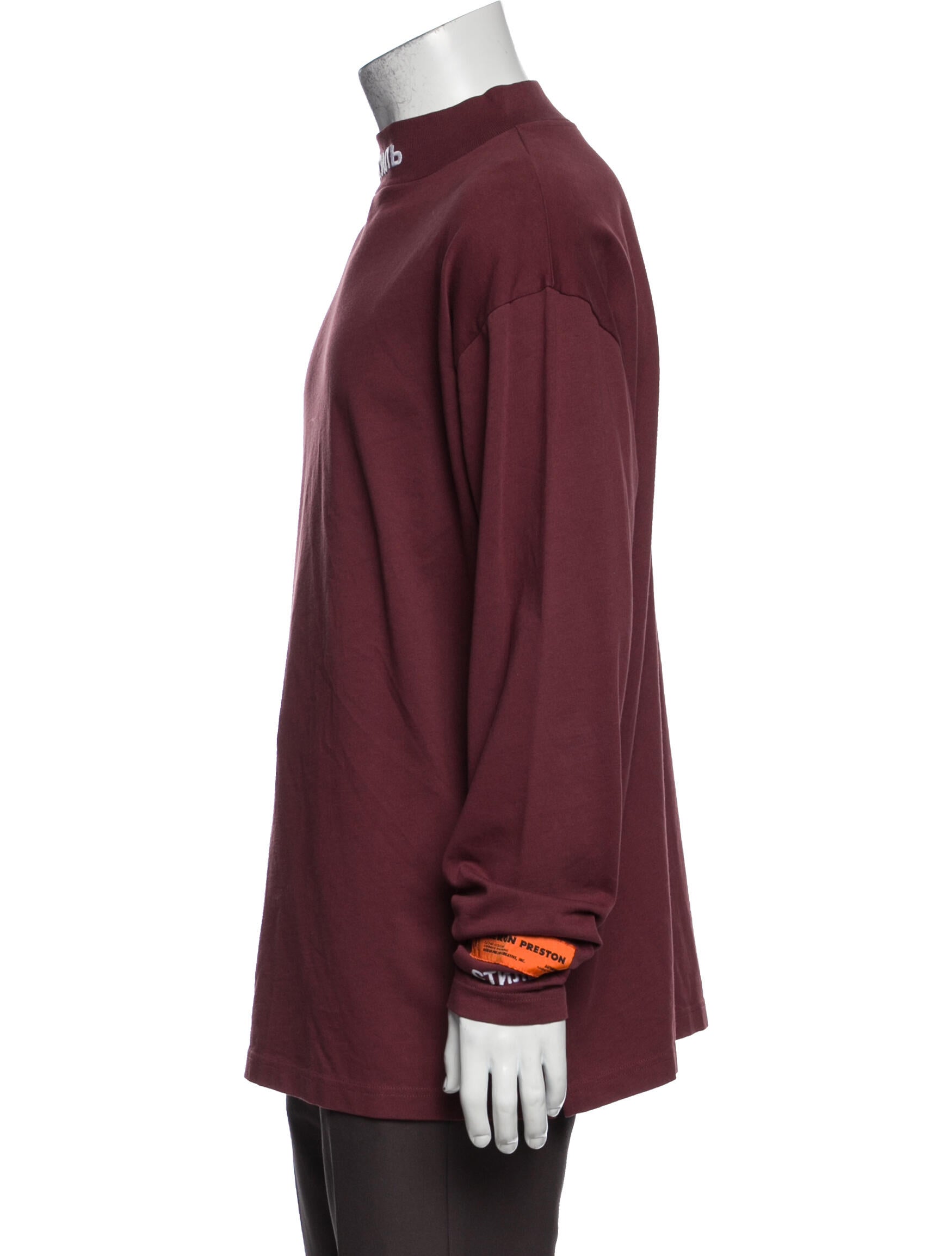 Heron Preston Graphic Print Mock Neck Sweatshirt