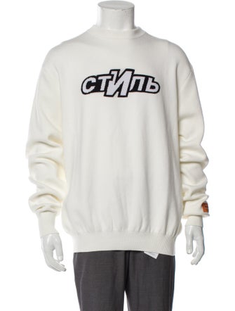 Heron Preston Graphic Print Crew Neck Sweatshirt