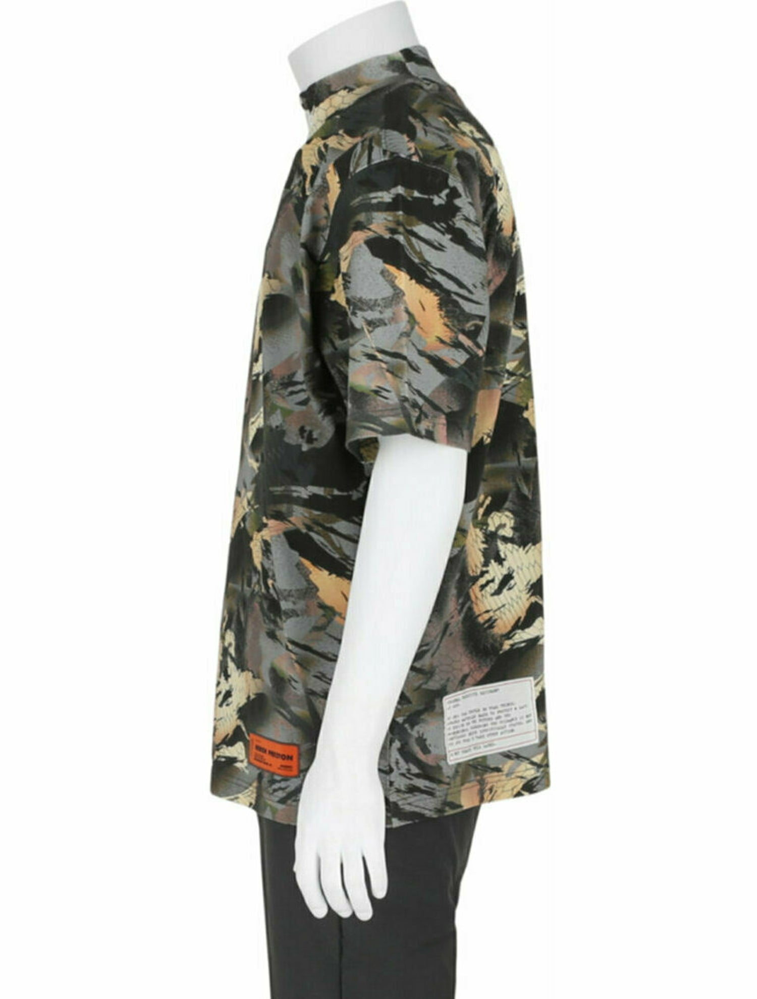 Heron Preston Camouflage Print T-Shirt w/ Tags