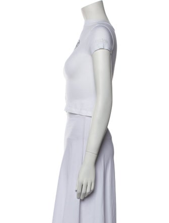 Heron Preston Graphic Print Crew Neck Crop Top