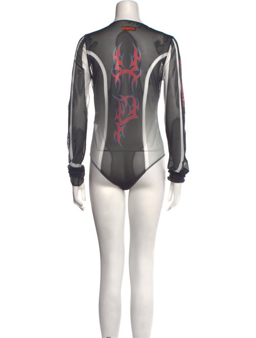 Heron Preston Graphic Print Crew Neck Bodysuit