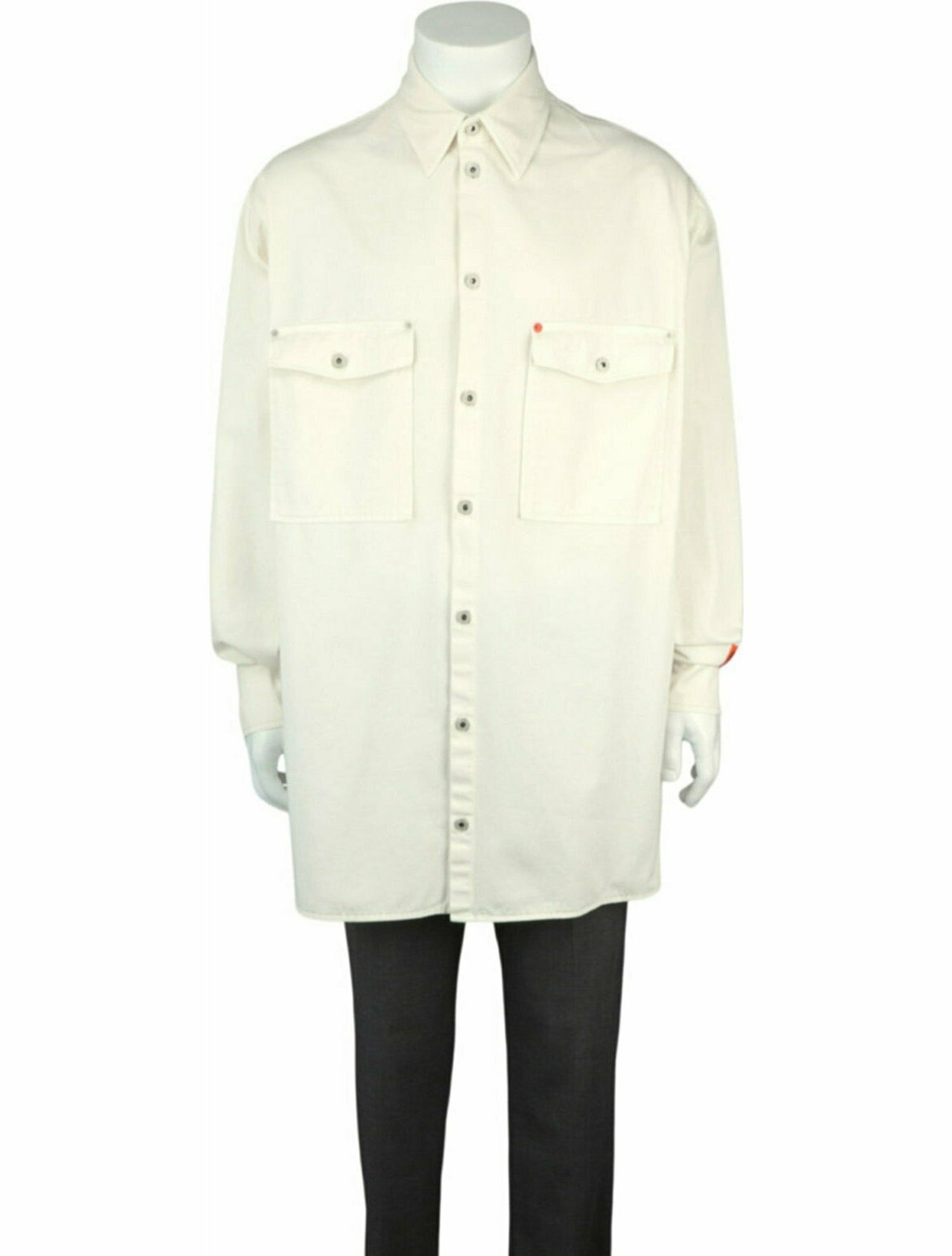 Heron Preston Solid Button-Up Top w/ Tags