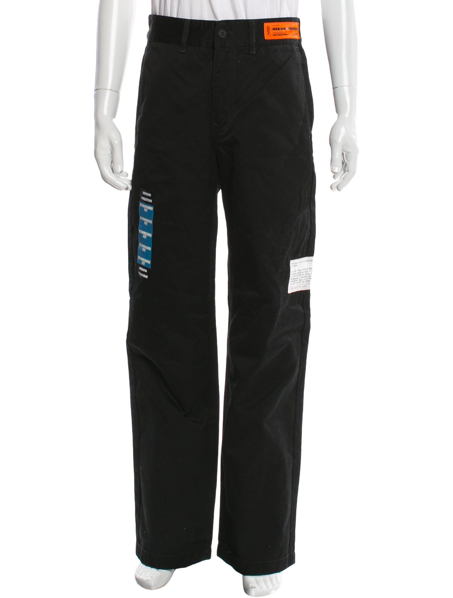 Heron Preston Graphic Print Moto Pants