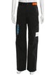 Heron Preston Graphic Print Moto Pants
