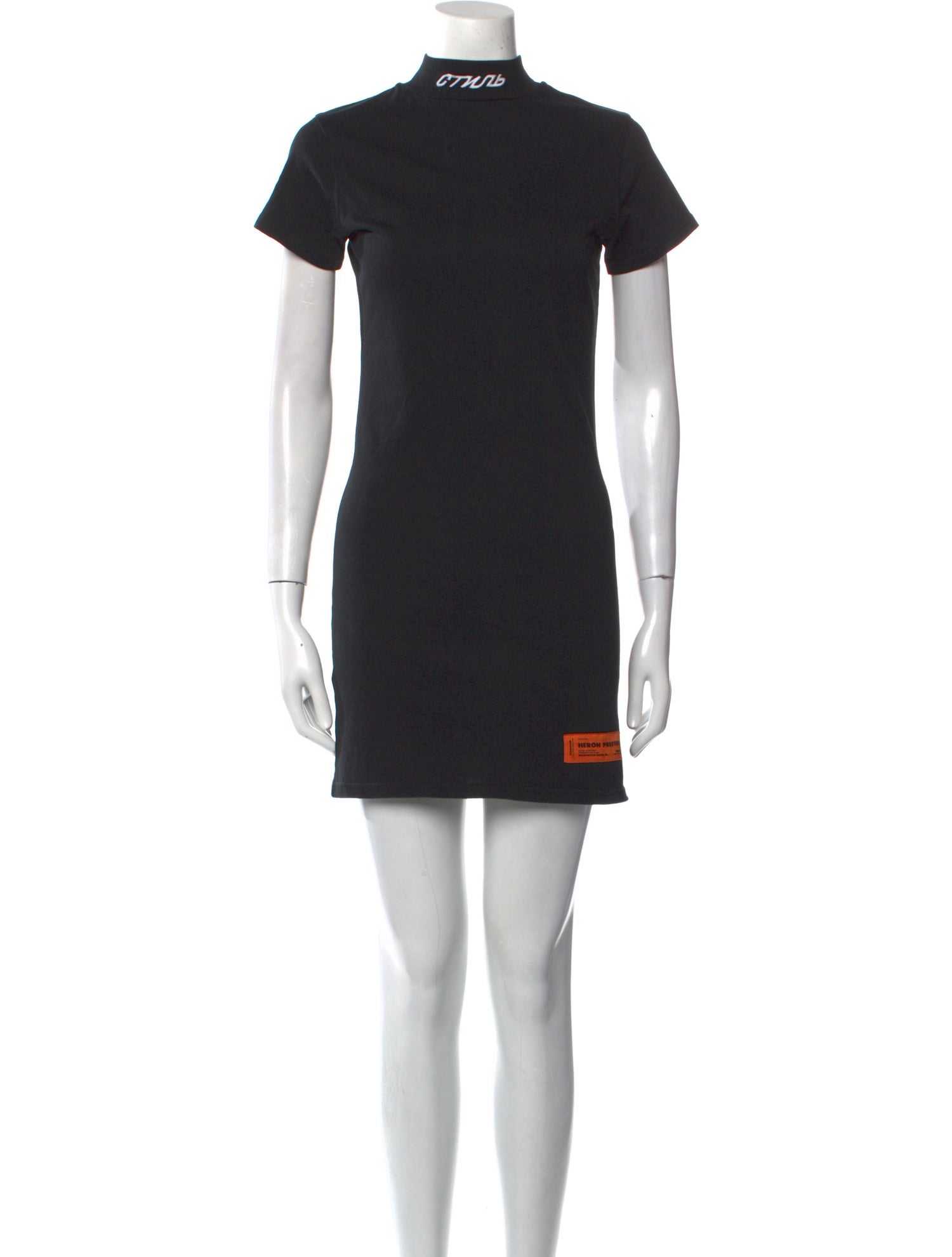 Heron Preston Mock Neck Mini Dress