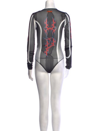 Heron Preston Mesh Printed Bodysuit