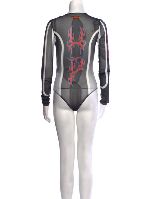 Heron Preston Mesh Printed Bodysuit