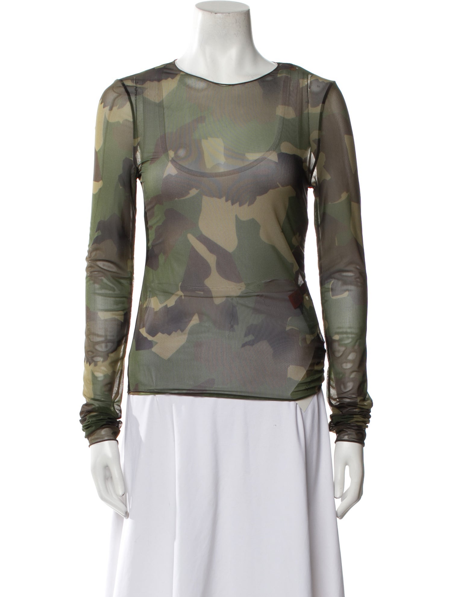 Heron Preston Camouflage Print Crew Neck Sweatshirt