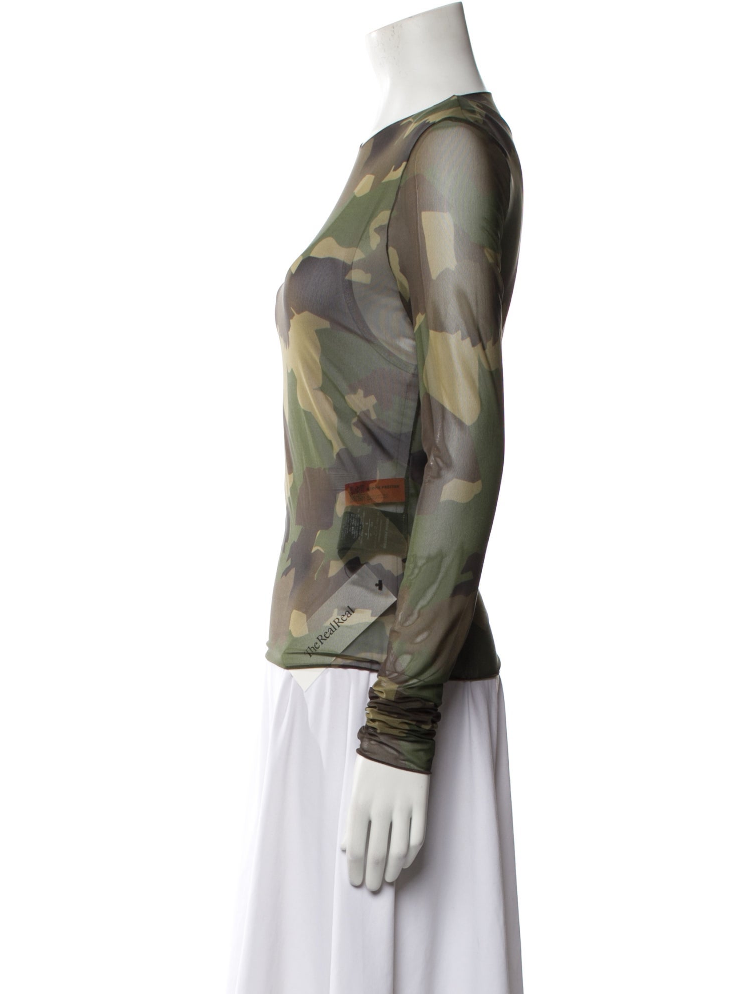 Heron Preston Camouflage Print Crew Neck Sweatshirt
