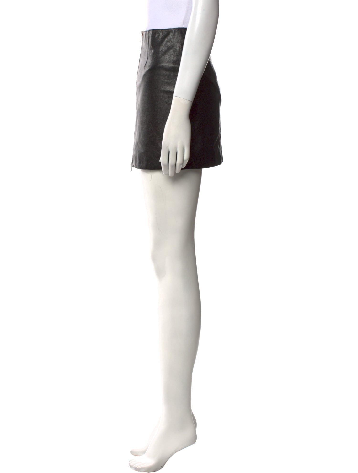 Heron Preston Leather Mini Skirt